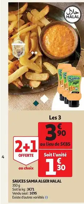 Auchan Sauces samia alger halal offre