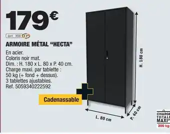 Brico Dépôt Armoire métal offre