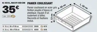 Brico Dépôt Panier coulissant offre