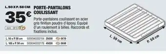 Brico Dépôt Porte-pantalons coulissant offre