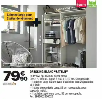 Brico Dépôt Dressing blanc offre