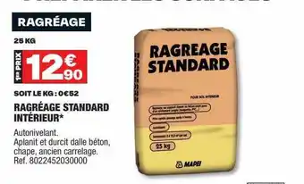 Brico Dépôt Ragréage standard intérieur offre