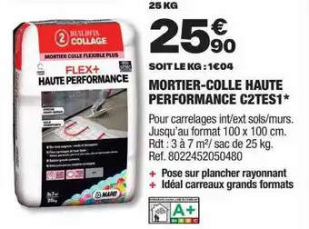 Brico Dépôt Mortier-colle haute performance c2tes1 offre