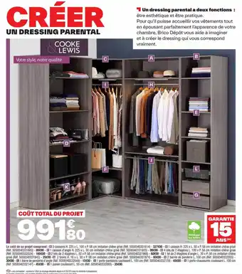 Brico Dépôt Un dressing parental cooke & lewis offre
