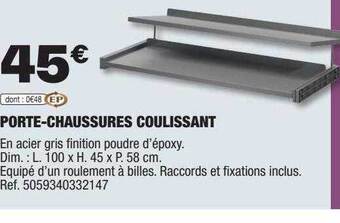 Brico Dépôt Porte-chaussures coulissant offre
