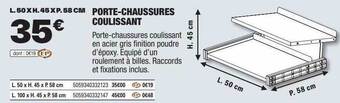 Brico Dépôt Porte-chaussures coulissant offre