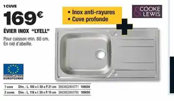 Brico Dépôt Évier inox offre
