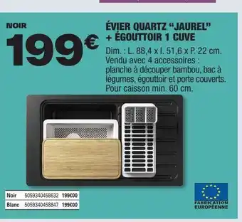 Évier quartz