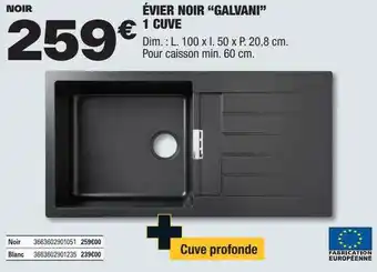 Brico Dépôt Évier noir offre