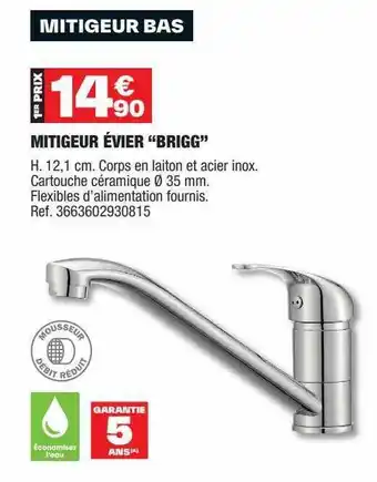 Brico Dépôt Mitigeur évier offre