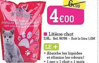 Kandy Litière chat offre