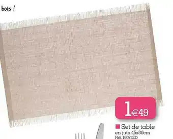 Kandy Set de table offre