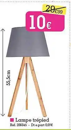 Kandy Lampe trépied offre