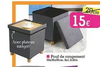 Kandy Pouf de rangement offre