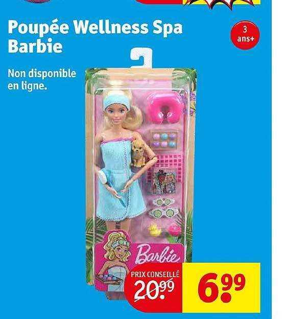 Promo Poupée wellness spa barbie chez Kruidvat