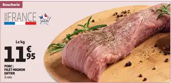 Auchan Supermarché Porc : filet mignon entier offre