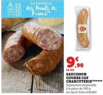 Super U Saucisson courbe cgf charcuterie offre
