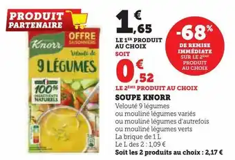 Super U Soupe knorr offre