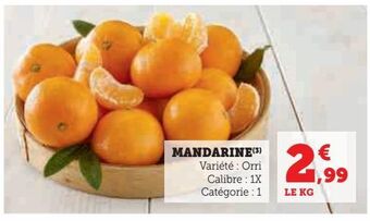 Super U Mandarine offre