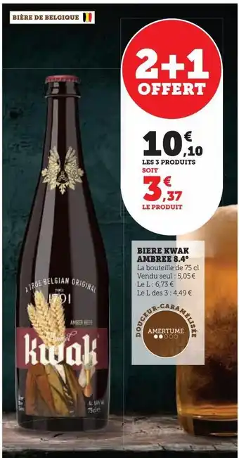 Biere kwak ambree 8.4°