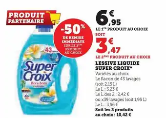 Super U Lessive liquide super croix offre