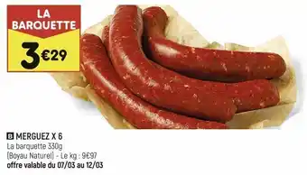 Leader Price Merguez x6 offre