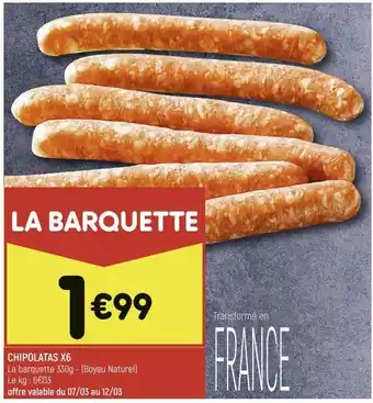 Chipolatas x6