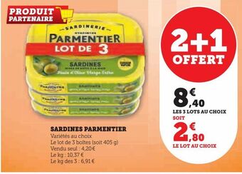 Hyper U Sardines parmentier offre