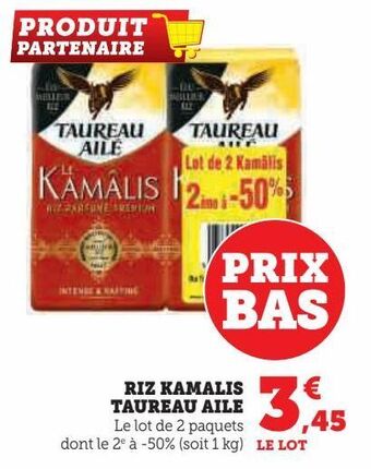 Hyper U Riz kamalis taureau aile offre