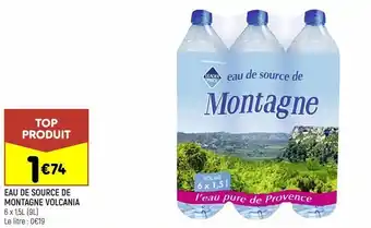 Leader Price Eau de source de montagne volcania leader price offre