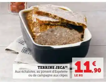 Hyper U Terrine jeca offre
