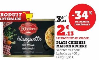 Hyper U Plats cuisines maison riviere offre