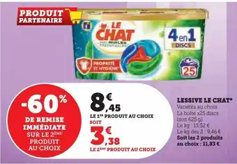Hyper U Lessive le chat offre