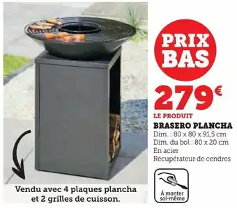 Brasero plancha