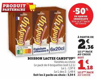 U Express Boisson lactée candy'up offre