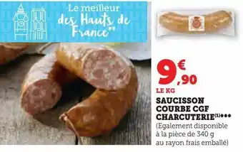 U Express Saucisson courbe cgf charcuterie offre