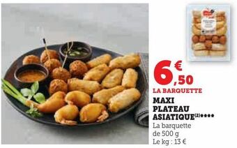 U Express Maxi plateau asiatique offre