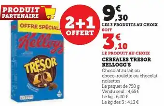 U Express Céréales trésor kellogg's offre