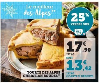 Tourte des alpes christian boudes