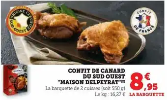 Confit de canard du sud ouest "maison delpeyrat"