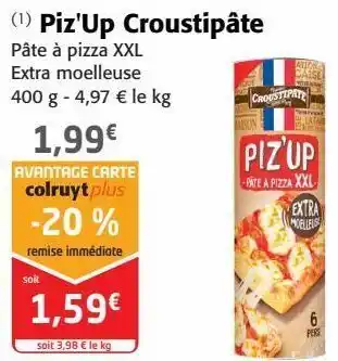 Colruyt Piz'up croustipâte offre