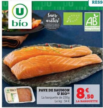 U Express Pave de saumon u bio offre