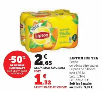 U Express Lipton ice tea offre