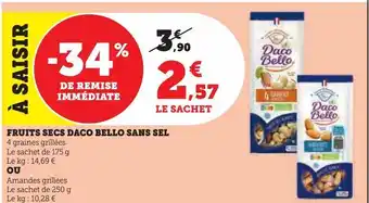 U Express Fruits secs daco bello sans sel offre