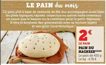 U Express Pain du maghreb offre