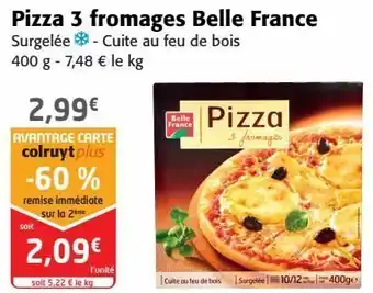 Colruyt Pizza 3 fromages belle france offre