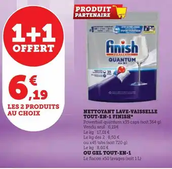 U Express Nettoyant lave-vaisselle tout en 1 finish offre