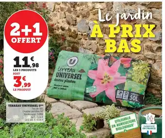 Super U Terreau universel u offre