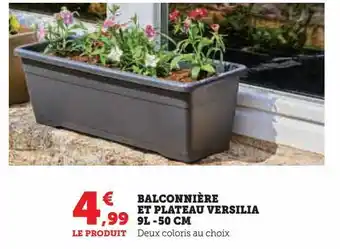Super U Balconnière et plateau versilia 9l - 50 cm offre