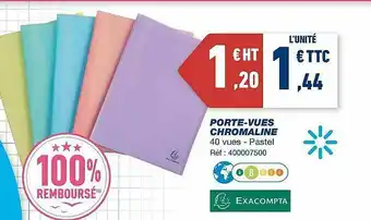 Bureau Vallée Porte-vues Chromaline offre